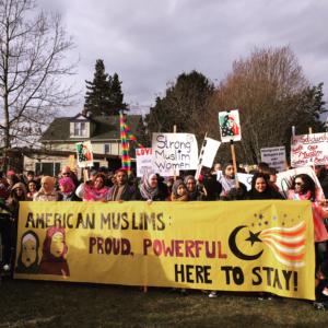 Donne musulmane protestano a Seattle