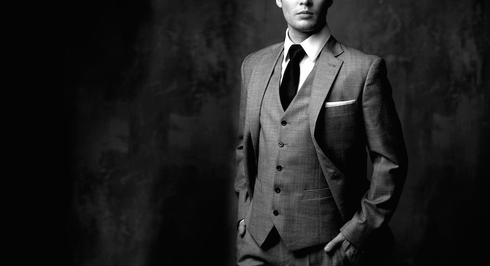 Man in classic suit.