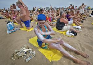 crema protezione solare spiaggia estate