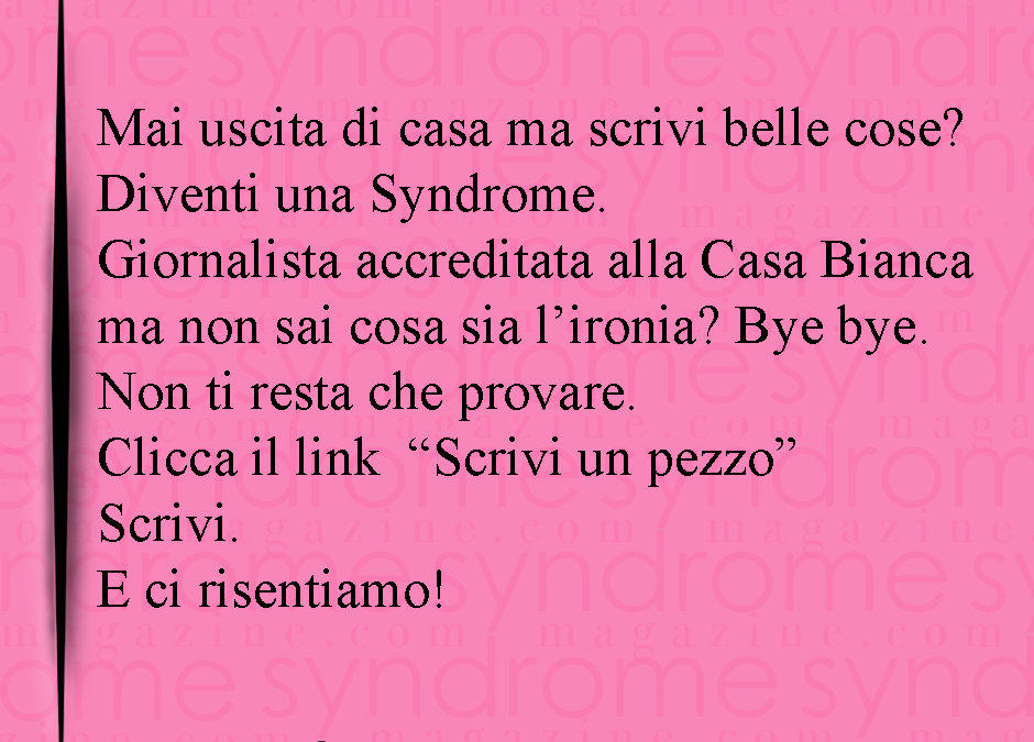 Ehi! Tu che ci leggi, sì, proprio tu!