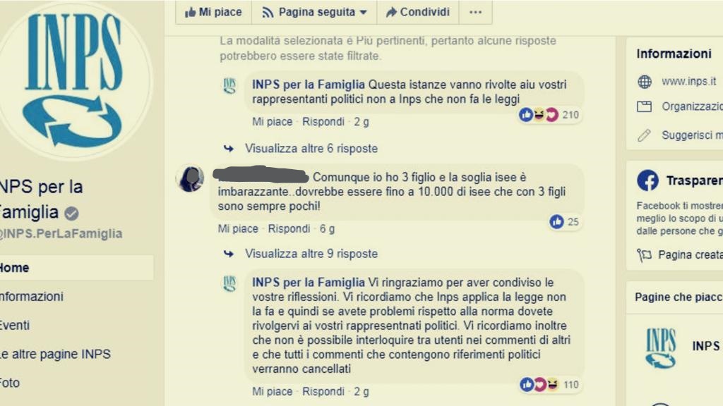 INPS contro tutti, il web impazzisce