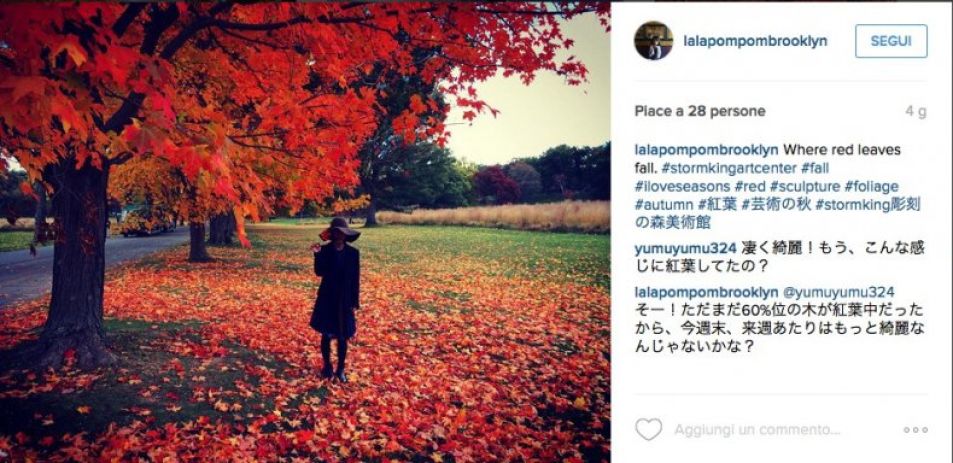 L’autunno su Instagram e nella realtà